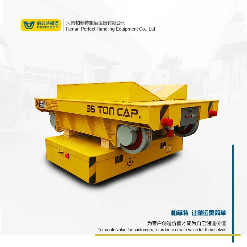 Industrial Heavy Duty Rail Transfer Cart For Mold Plant 40 Tons price